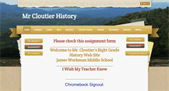Desktop Screenshot of mrcloutier.com